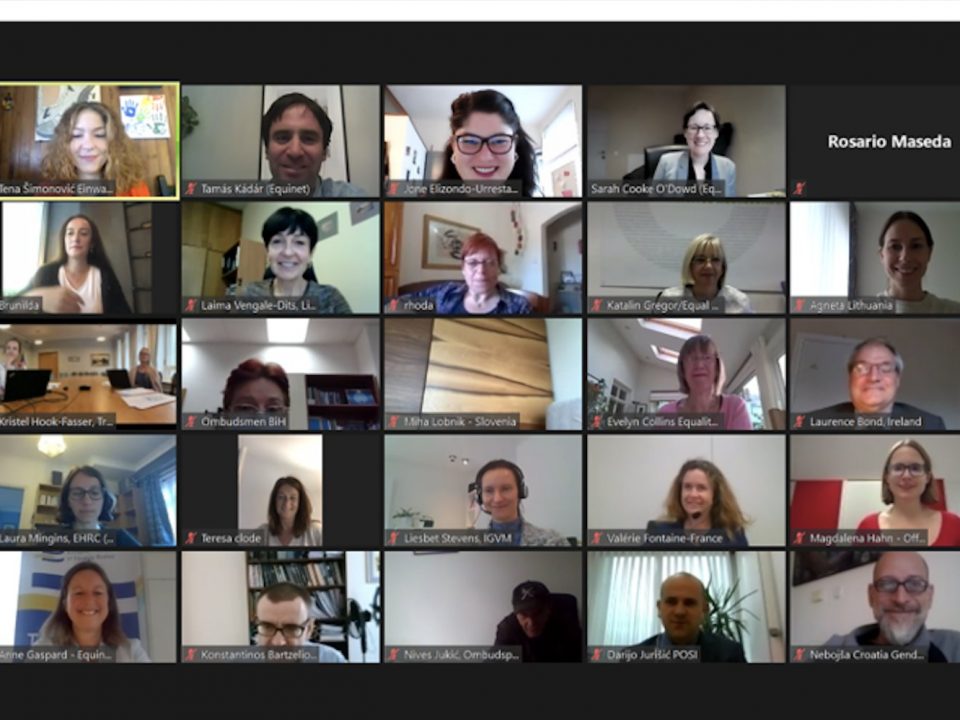 Screen shot from Equinet AGM Zoom meeting
