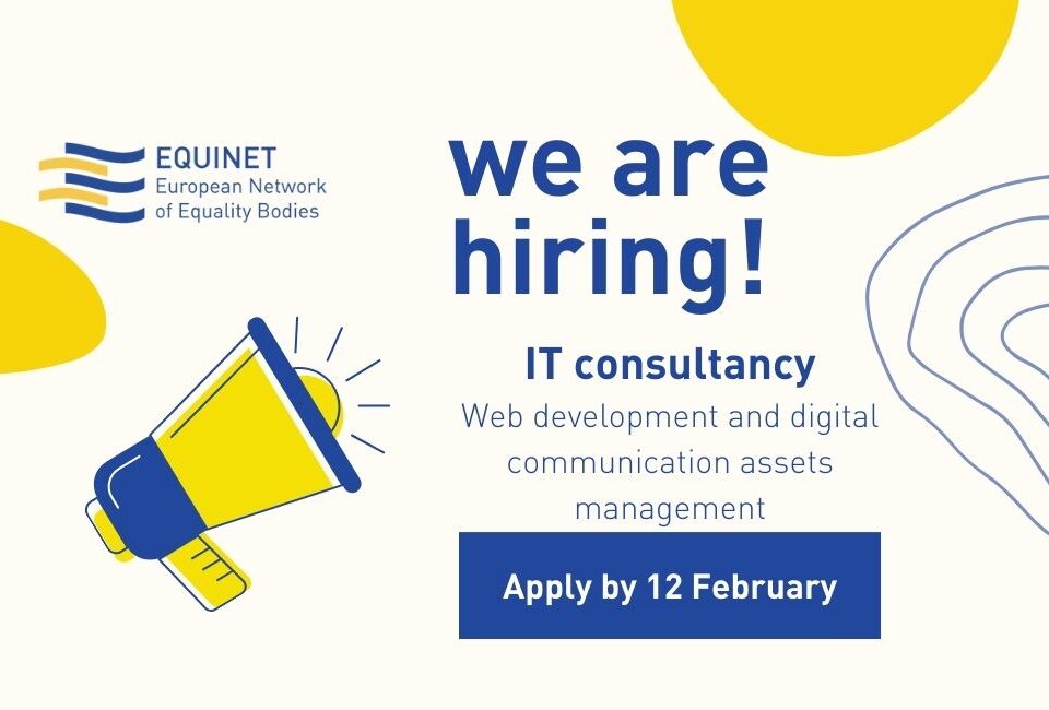 Equinet. WE are hiring. IT consultancy. Wed development and digital communication assets management.